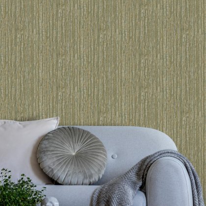 Esselle - Embroidered Crushed Silk Aqua and Silver Wallpaper