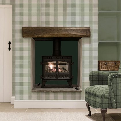 Esselle - Country Check Sage Wallpaper