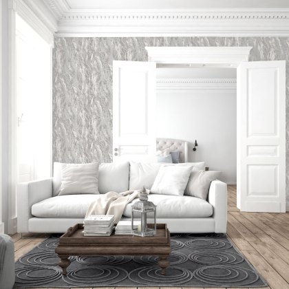 Esselle - Luxe Texture Pewter Wallpaper