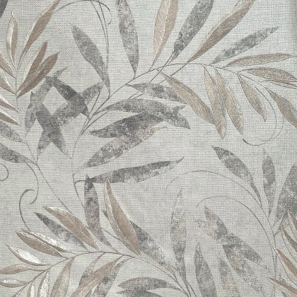 Esselle - Luxury Leaf Soft Silver Wallpaper Esselle - Luxury Leaf Soft Silver Wallpaper