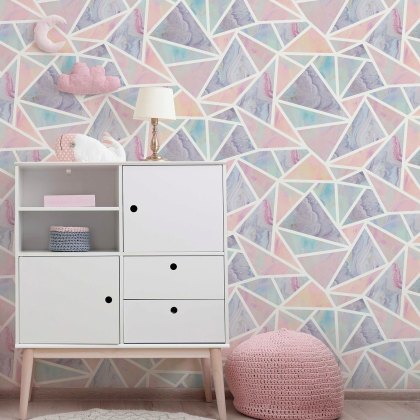 Esselle - Pastel Geo Multi Wallpaper