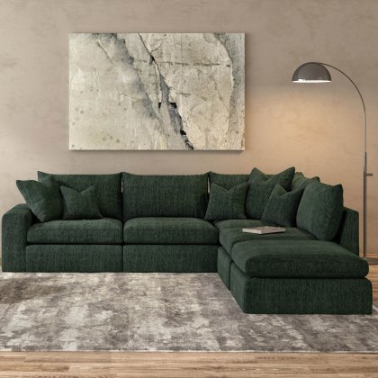 Lisbon - Large Corner Group with Footstool (LHF)