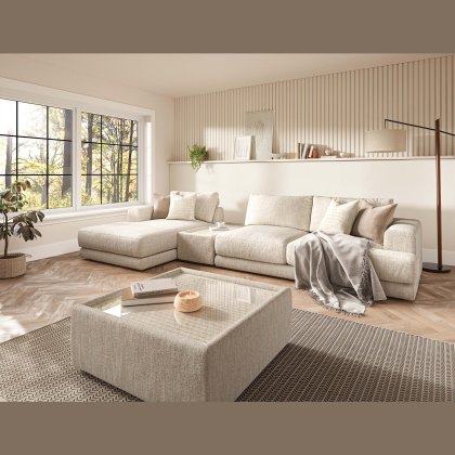 Tibet - Large Chaise Sofa with Sofa Table (LHF)
