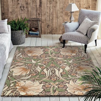 Morris Co - Pimpernel Aubergine Rug