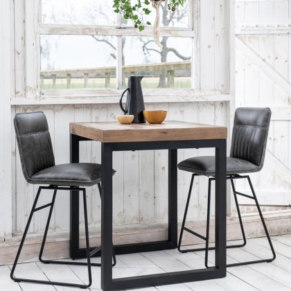 Cooper - Bar Stool (Grey Faux Leather)