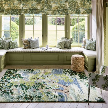 Sanderson - Ancient Canopy Forest Green Rug