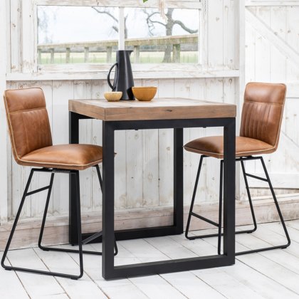 Cooper - Bar Stool (Tan Faux Leather)