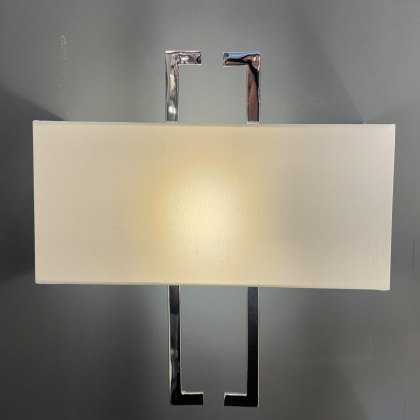 Dar - Nile Wall Light Polished Chrome With Shade