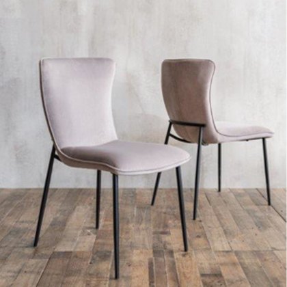 Ella - Dining Chair (Grey Faux Leather)