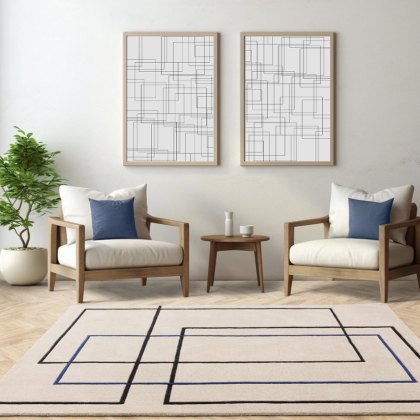 Reef Rug - Outline Blue Rug