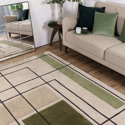 Reef Rug - Outline Khaki Rug