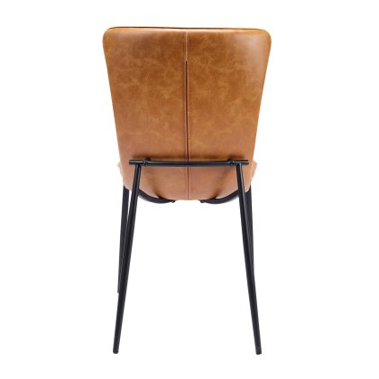 Ella - Dining Chair (Tan Faux Leather)