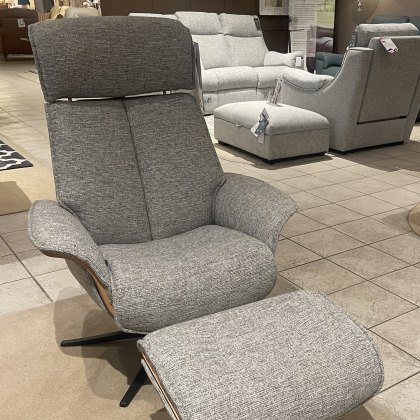 G Plan Ergoform - Lund Manual Recliner Chair and Stool