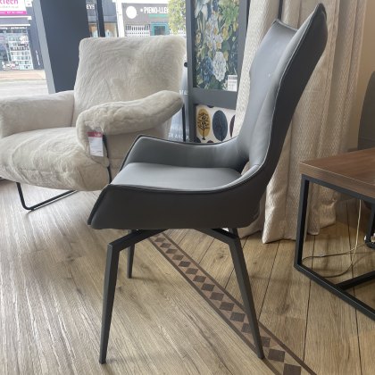 Raffaello - Swivel Dining Chair (Grey PU)