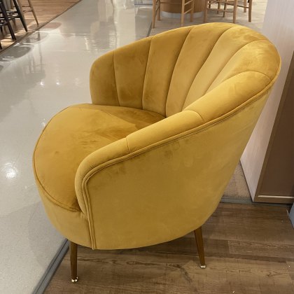 Stella - Accent Chair (Apricot Fabric) 