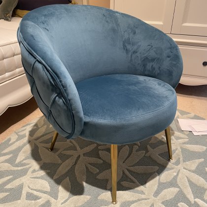 Monica - Accent Chair (Federal Blue Fabric)
