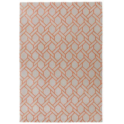 Nexus Rug - Silver/Orange Nexus Rug - Silver/Orange