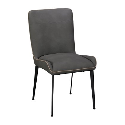 Rebecca - Dining Chair (Grey Faux Leather)