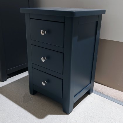 Hartford - 3 Drawer Bedside Chest (Blue)