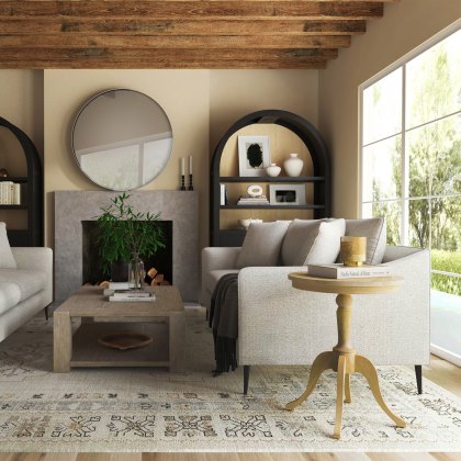 Eternal - Round Lamp Table (Black)