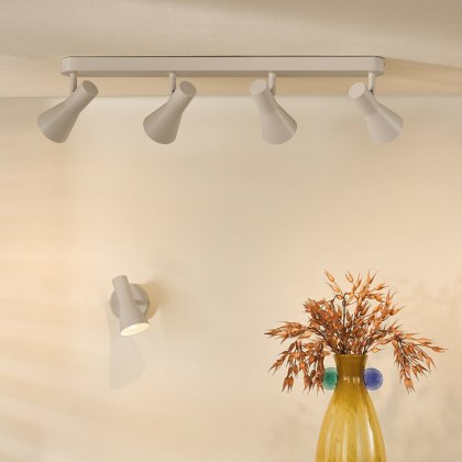 Dar - Arnel Four Light Bar Spotlight (Satin Taupe)