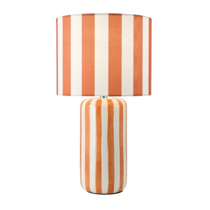 Dar - Cicada Table Lamp with Shade (Orange and Polished Chrome) Dar - Cicada Table Lamp with Shade (Orange and Polished Chrome)