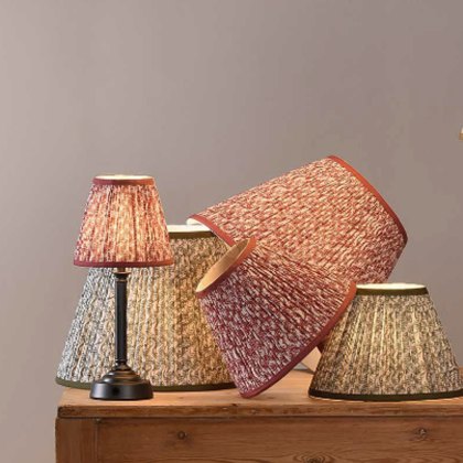 Dar - Esther Red Cotton Empire Shade (25cm)