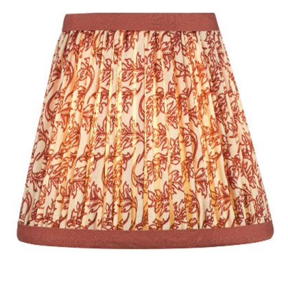 Dar - Esther Red Cotton Empire Shade (15cm)