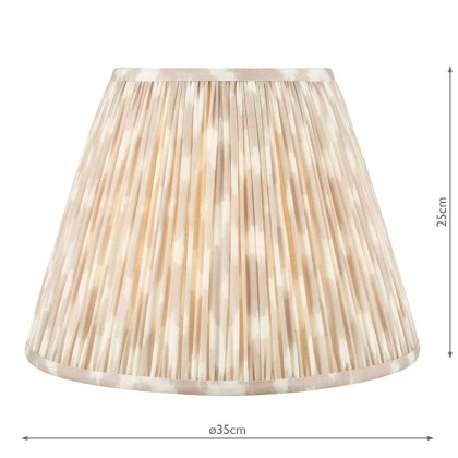 Dar - Ikat Taupe Cotton Empire Shade (35cm)