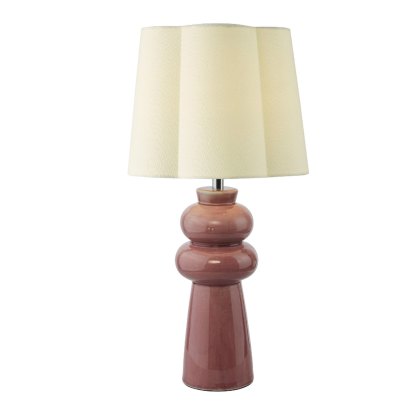 Dar - Jordana Table Lamp Pink With Shade