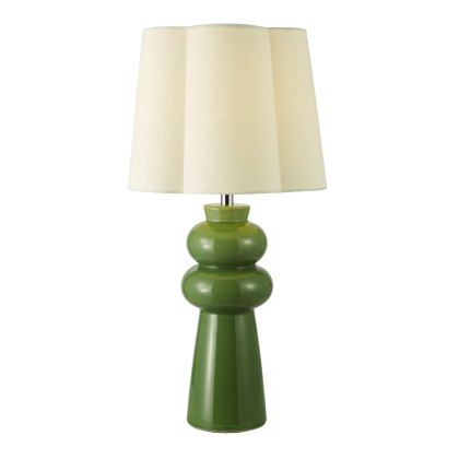 Dar - Jordana Table Lamp Green With Shade