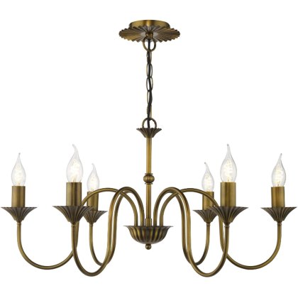 Dar - Lydian 6 Light Pendant (Antique Bronze Fitting Only) Dar - Lydian 6 Light Pendant (Antique Bronze Fitting Only)