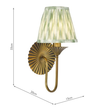 Dar - Lydian Wall Light (Antique Bronze With Shade)