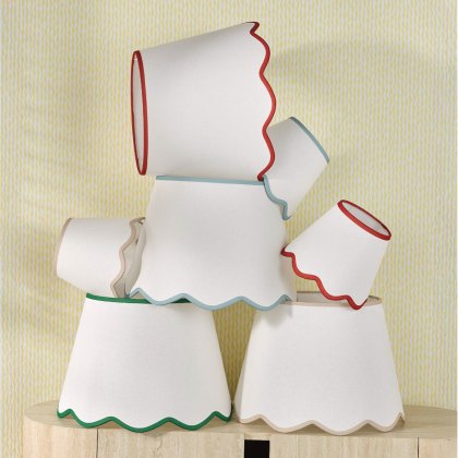 Dar - Poma Natural Linen Tapered Drum Shade (25cm)