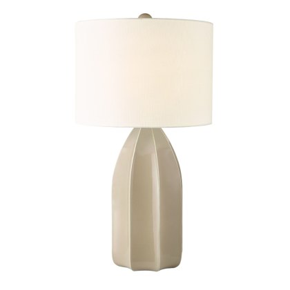 Dar - Saundra Table Lamp Taupe With Shade
