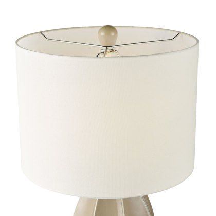 Dar - Saundra Table Lamp Taupe With Shade