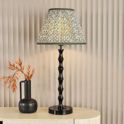 Dar - Siyanda Table Lamp Black With Shade