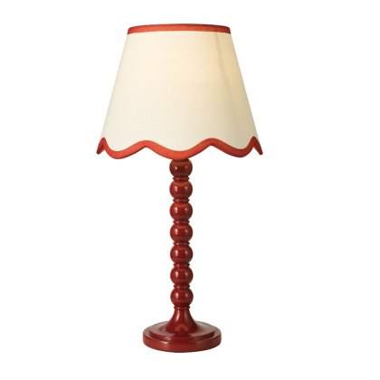 Dar - Spool Table Lamp Red With Shade Dar - Spool Table Lamp Red With Shade