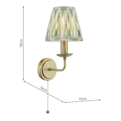 Dar Favian - Wall Light (Matt Bronze With Shade)