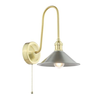 Dar Hadano - Wall Light (Natural Brass and Antique Chrome) Dar Hadano - Wall Light (Natural Brass and Antique Chrome)