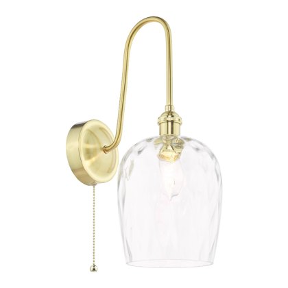 Dar Hadano - Wall Light (Natural Brass and Glass)