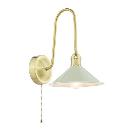 Dar Hadano - Wall Light (Natural Brass and Matt Taupe)