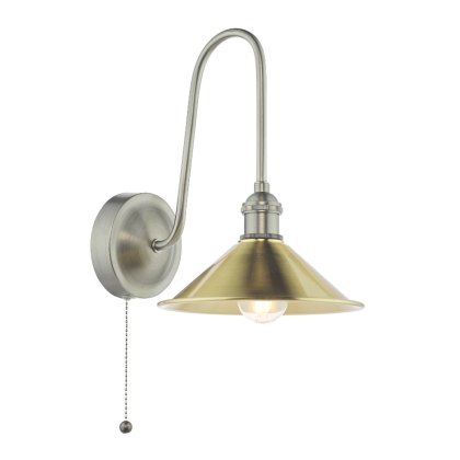 Dar Hadano - Wall Light (Antique Chrome and Aged Brass)
