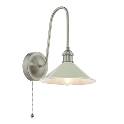 Dar Hadano - Wall Light (Antique Chrome and Matt Taupe)