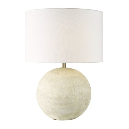 Dar Havana - Ceramic Table Lamp (Natural Finish With Shade)