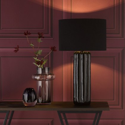 Dar Hebron - Black Table Lamp (With Shade)