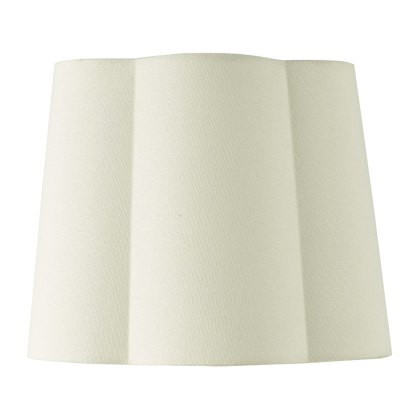 Dar - Jordana Ivory Cotton Tapered Drum Shade