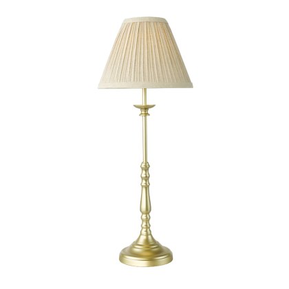 Dar Judy - Satin Gold Table Lamp With Shade