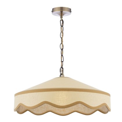 Laura Ashley - Buckenham 1 Light Pendant (Rattan)