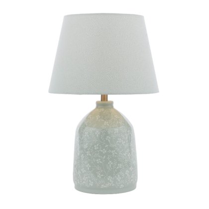 Laura Ashley - Campion Table Lamp (Duck Egg Ceramic with Shade) Laura Ashley - Campion Table Lamp (Duck Egg Ceramic with Shade)